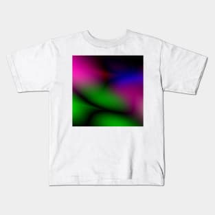 Red green black abstract art texture Kids T-Shirt